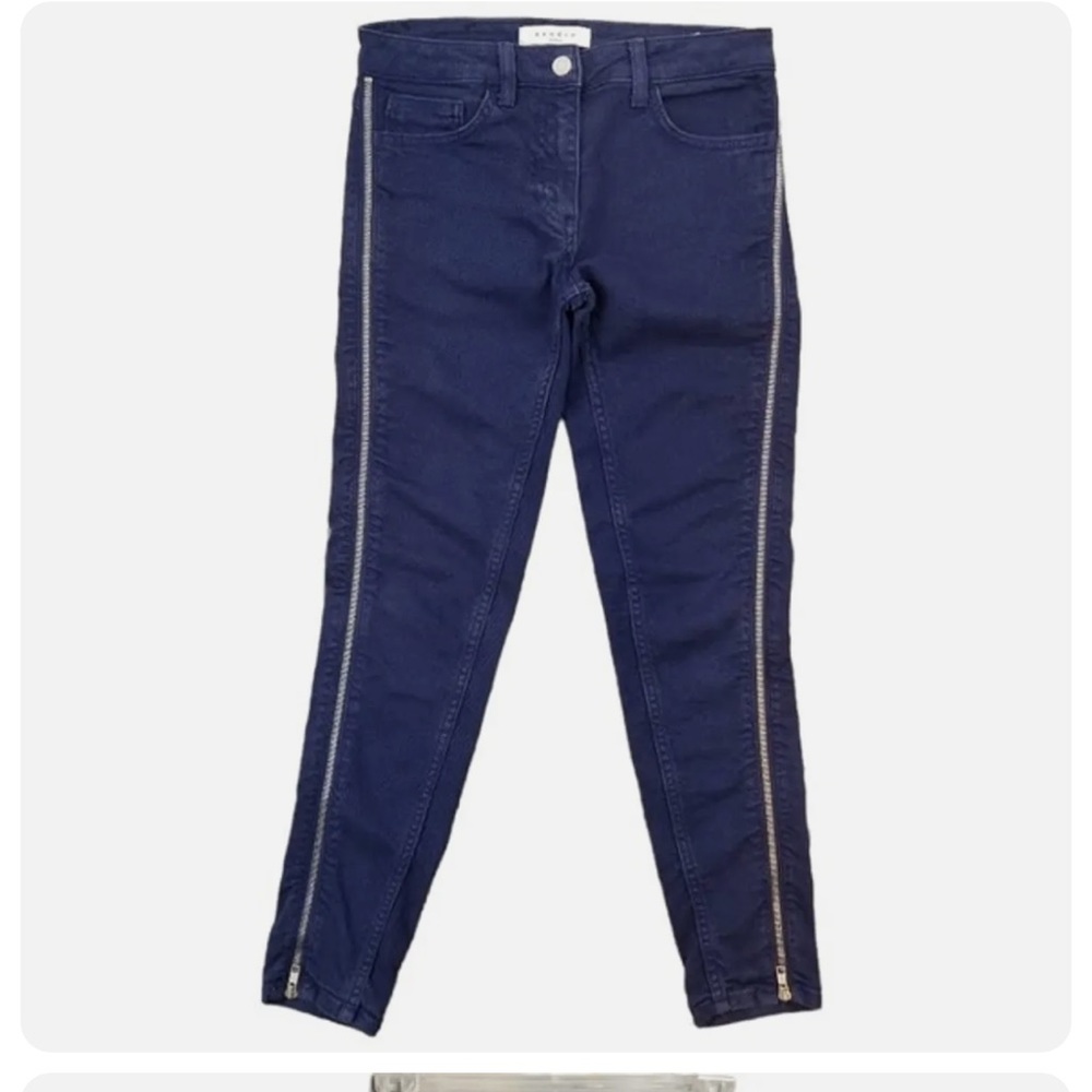 Sandro paris full side zip jeans